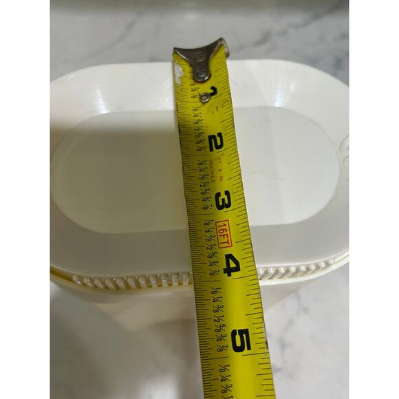 Vintage Rosti Mepal White Melamine Pitcher Beaker Utensil Holder 1L Denmark - Picture 6 of 7